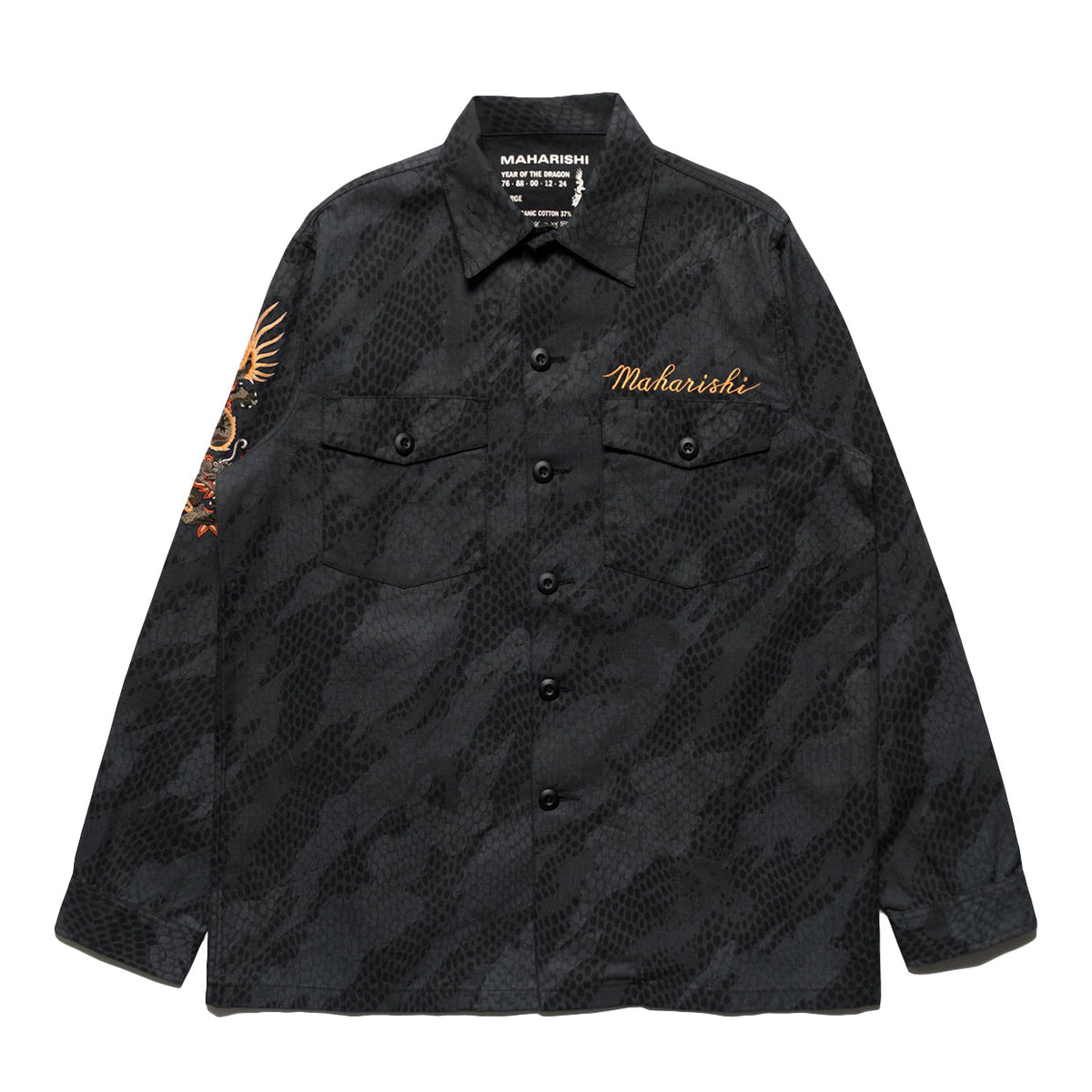 Maharishi Men Original Dragon Camo Overshirt Subdued Night - OUTERWEAR Canada Main image