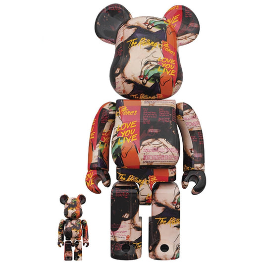 Medicom Japan Andy Warhol Rolling Stones Love You Live 100% & 400% Bearbrick AUG229343I - COLLECTIBLES - Canada