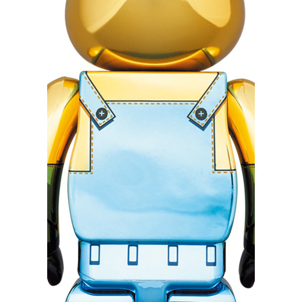 Medicom Japan Minions Stuart Chrome 100% & 400% Bearbrick JUL228360I Secondary image