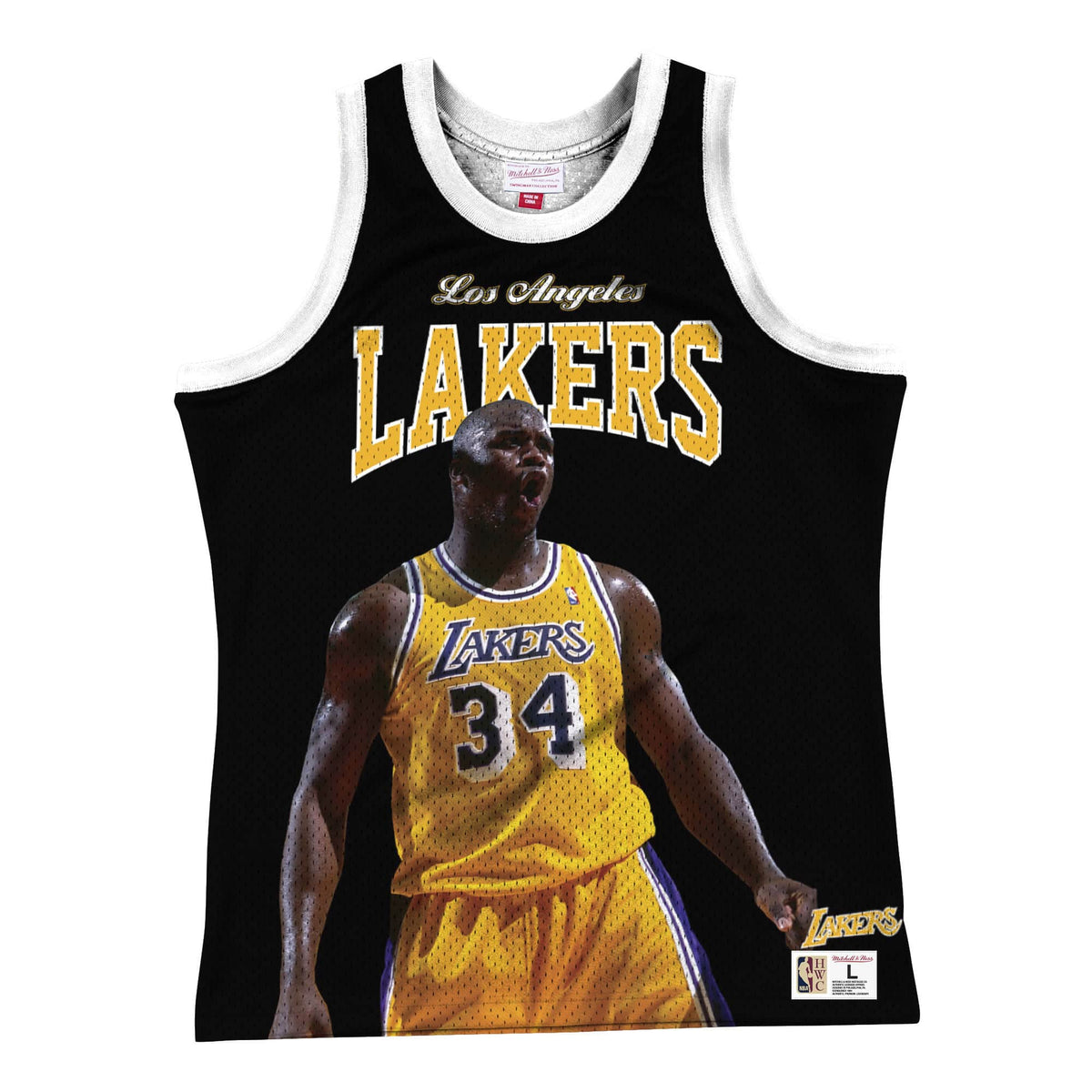 Mitchell & Ness NBA Los Angeles Lakers Shaquille O’Neal Tank Black MSTK19048LALKSO - TANK TOPS - Canada Main image