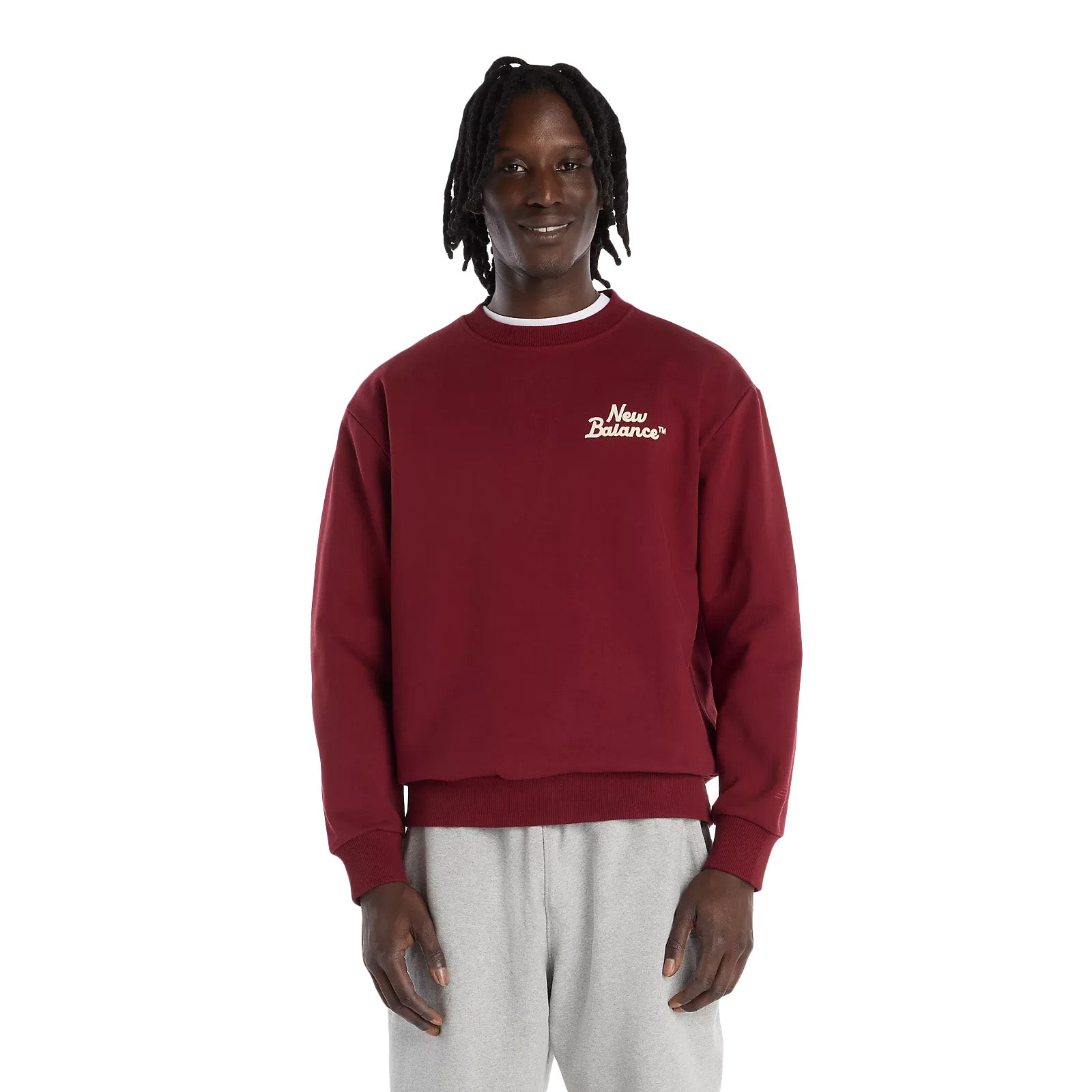 New Balance LNY Crew Sweatshirt Mercury Red - TOPS - Canada