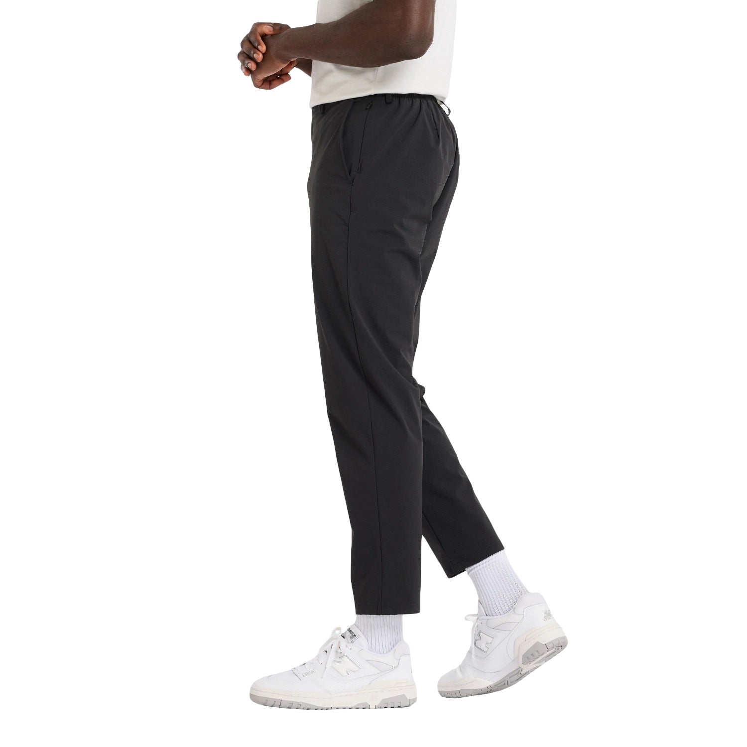 New Balance Men Athletics Ripstop Standard Tapered Pant 28" Black MP43550-BK Secondary image