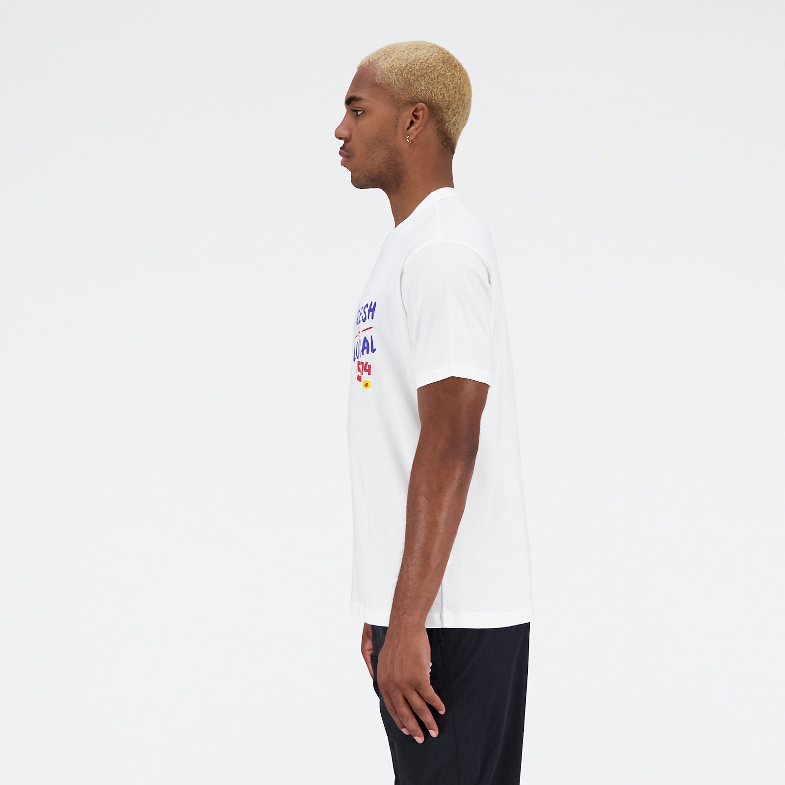Cotton jersey graphic tee top