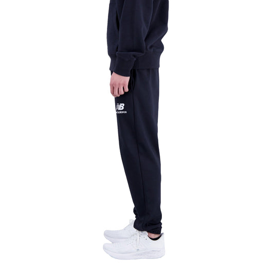New Balance Men Essentials Stacked Logo French Terry Sweatpant Black MP31539-BLK - BOTTOMS - Canada