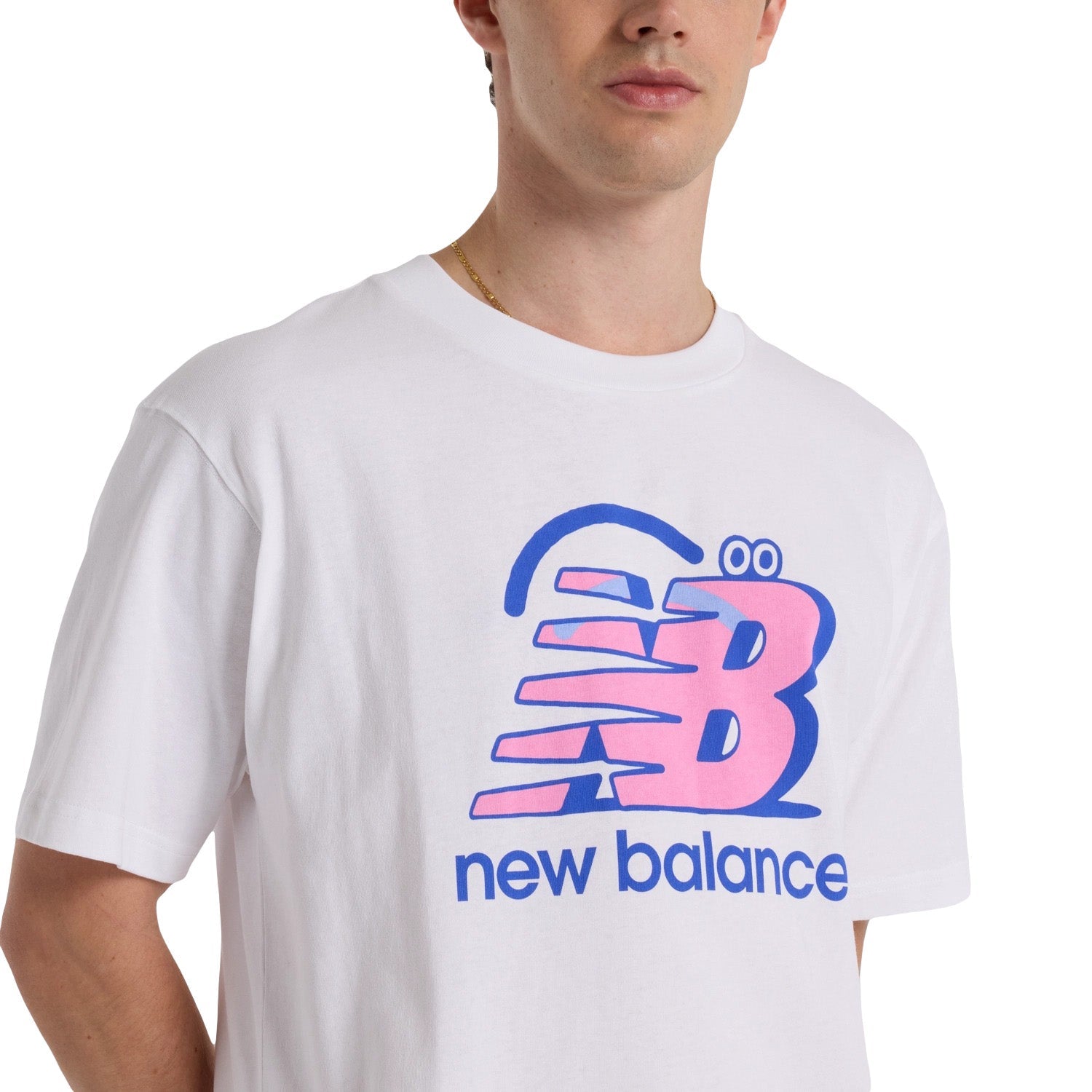 New Balance Men Face Oka Smile T-Shirt White Secondary image