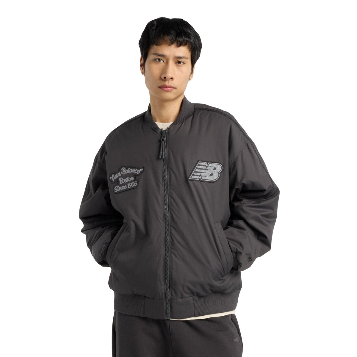 New Balance Men NBX Lunar New Year Woven Bomber Jacket - OUTERWEAR - Canada Main image
