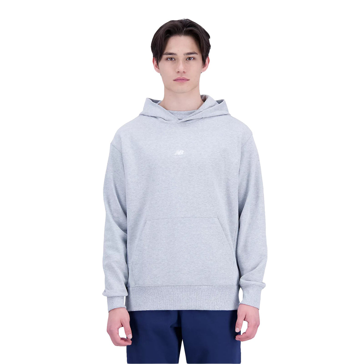 New Balance Men Remastered Graphic French Hoodie Moda Athletic Grey MT31502-AG - SWEATERS - Canada