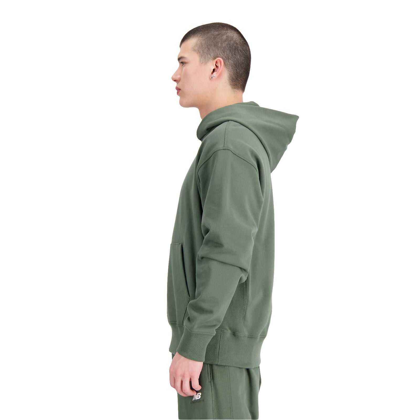 New Balance Men Remastered Graphic French Hoodie Deep Olive MT31502-DON - SWEATERS - Canada