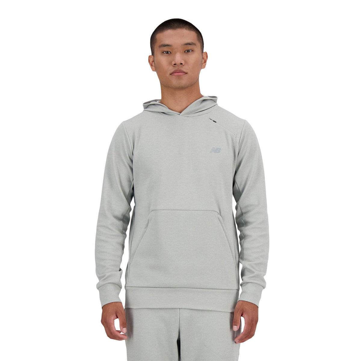 New Balance Men Tech Knit Hoodie Athletic Grey MT41139-AG - SWEATERS - Canada Main image
