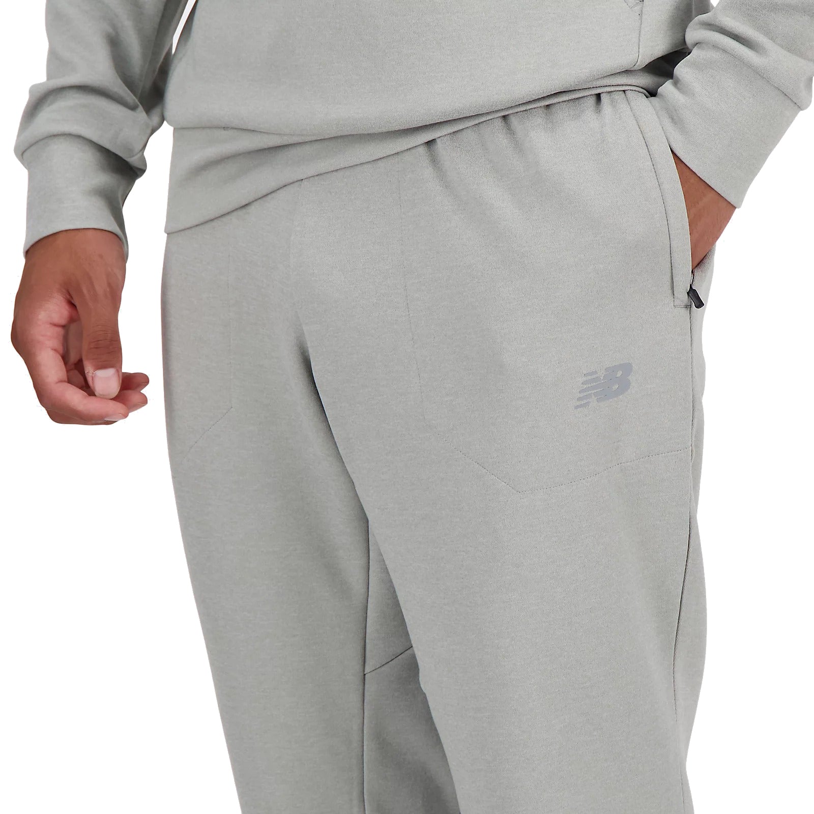 New Balance Men Tech Knit Pant Athletic Grey MP41143 AG