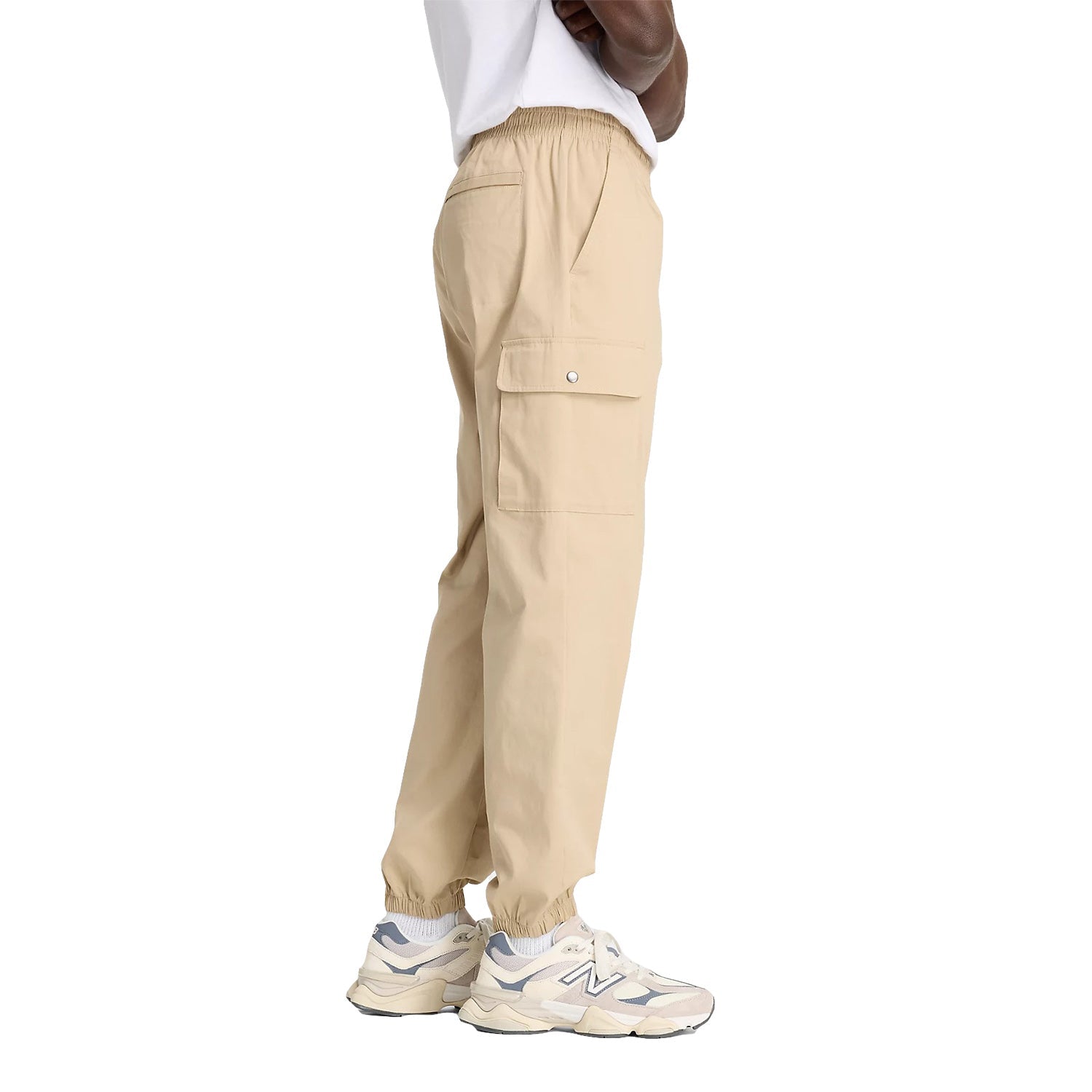 New Balance Men Twill Cargo Joggers Beige MP41579-SOT Secondary image