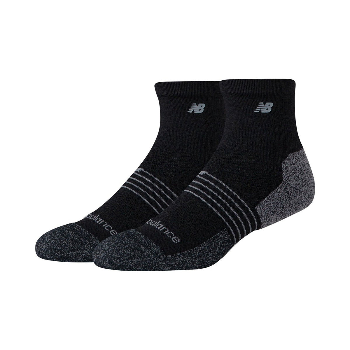 New Balance Pro Training Quarter Socks 2 Pack Black - ACCESSORIES - Canada Main image