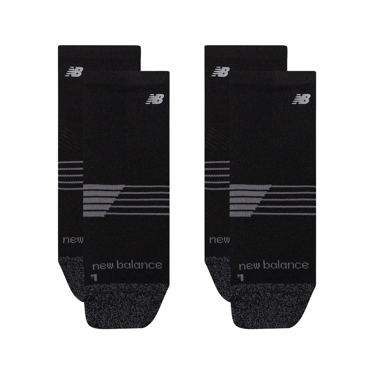 New Balance Pro Training Quarter Socks 2 Pack Black - ACCESSORIES - Canada