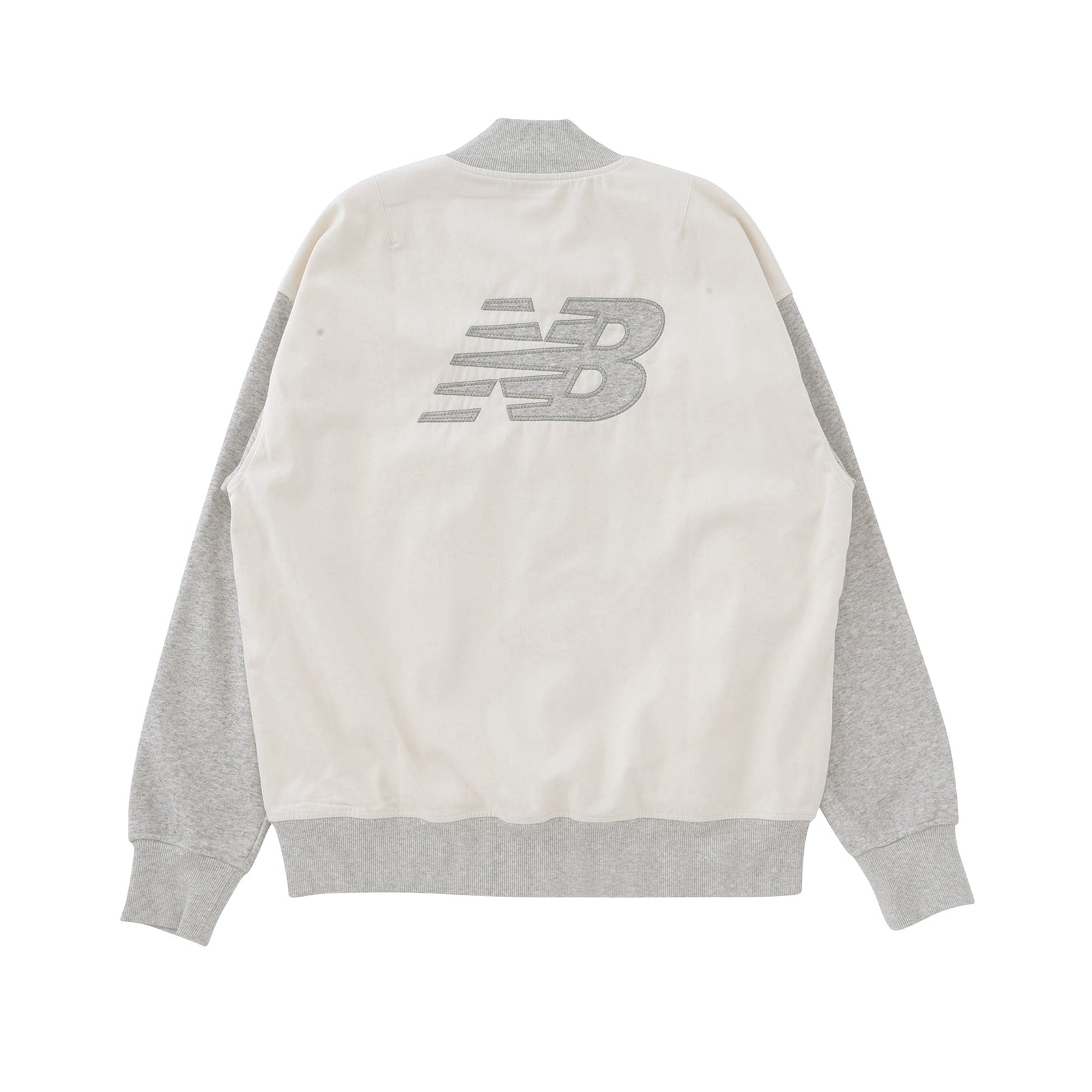 New Balance Uni-ssentials Undyed Varsity Jacket UJ31551-GIE - OUTERWEAR - Canada