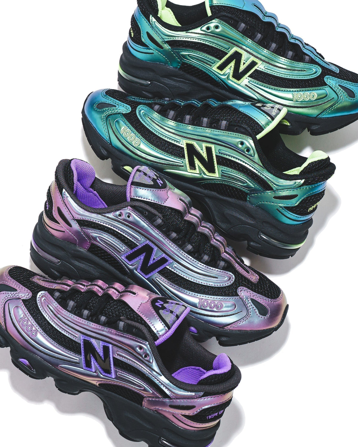 New Balance Unisex 1000 Faded Black Electric Indigo U10004WR - FOOTWEAR - Canada