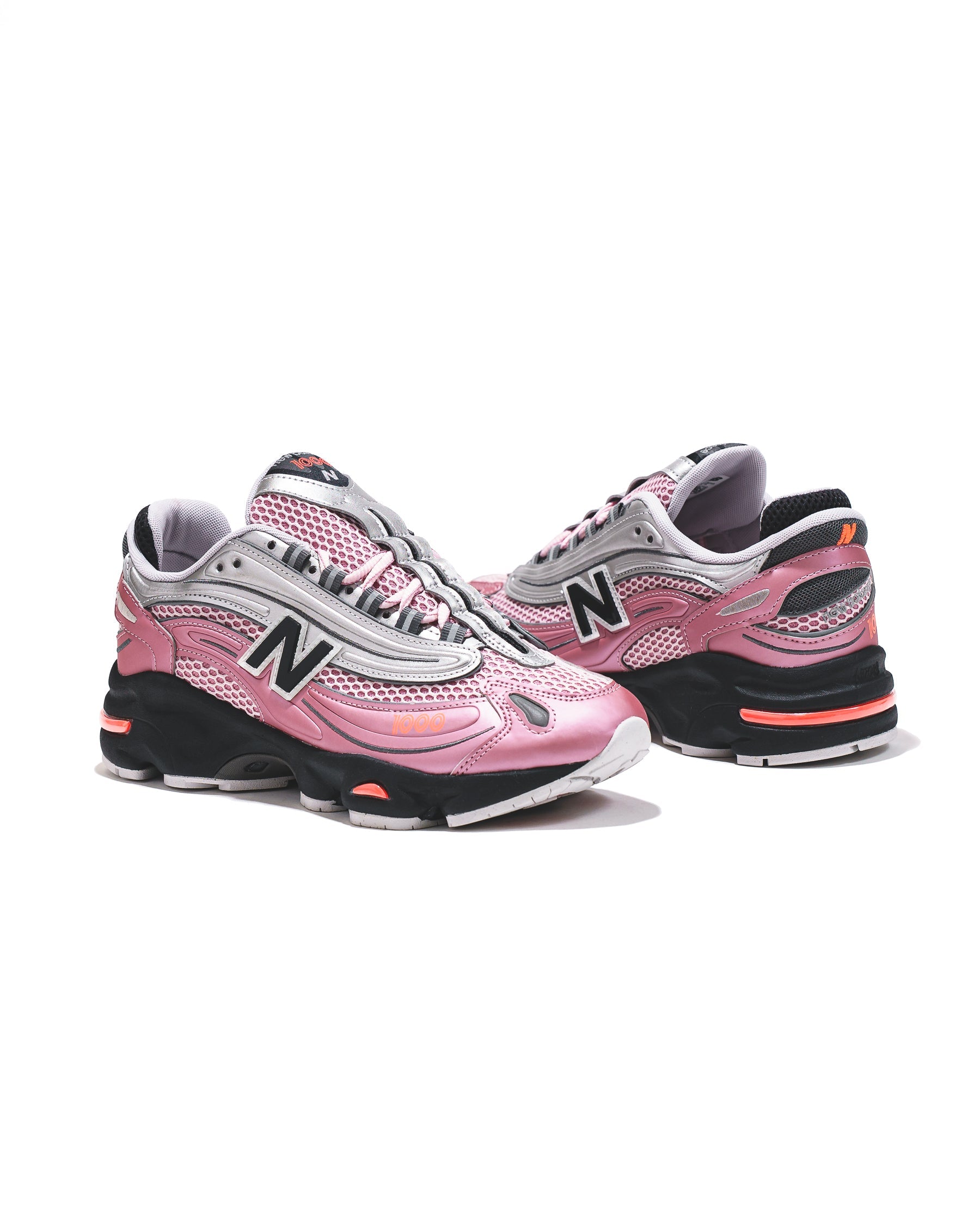 New Balance Unisex 1000 Pink Taffy Silver Metallic M1000U - FOOTWEAR - Canada
