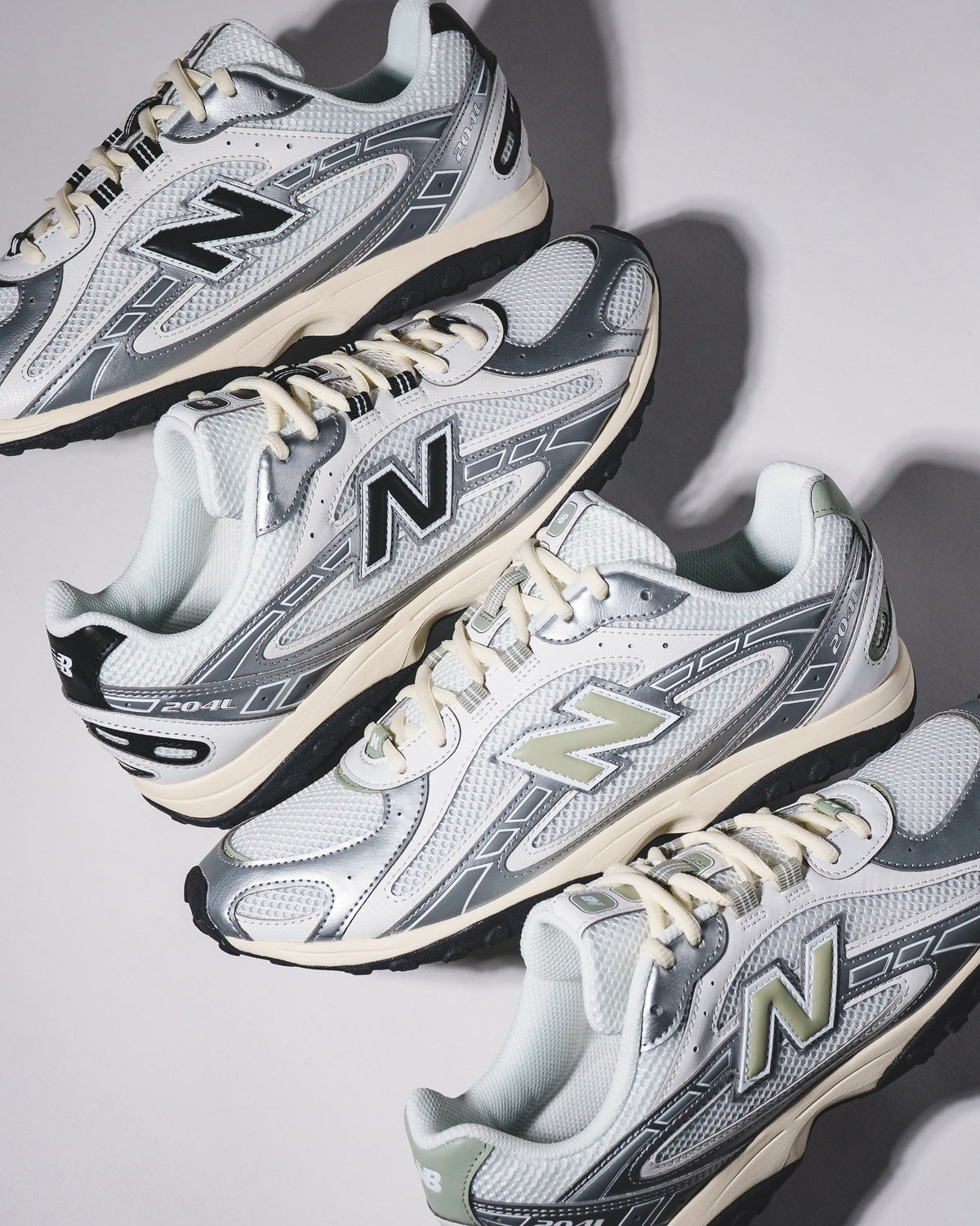 New Balance Unisex 204L Silver Metallic Black U204LSWD - FOOTWEAR - Canada