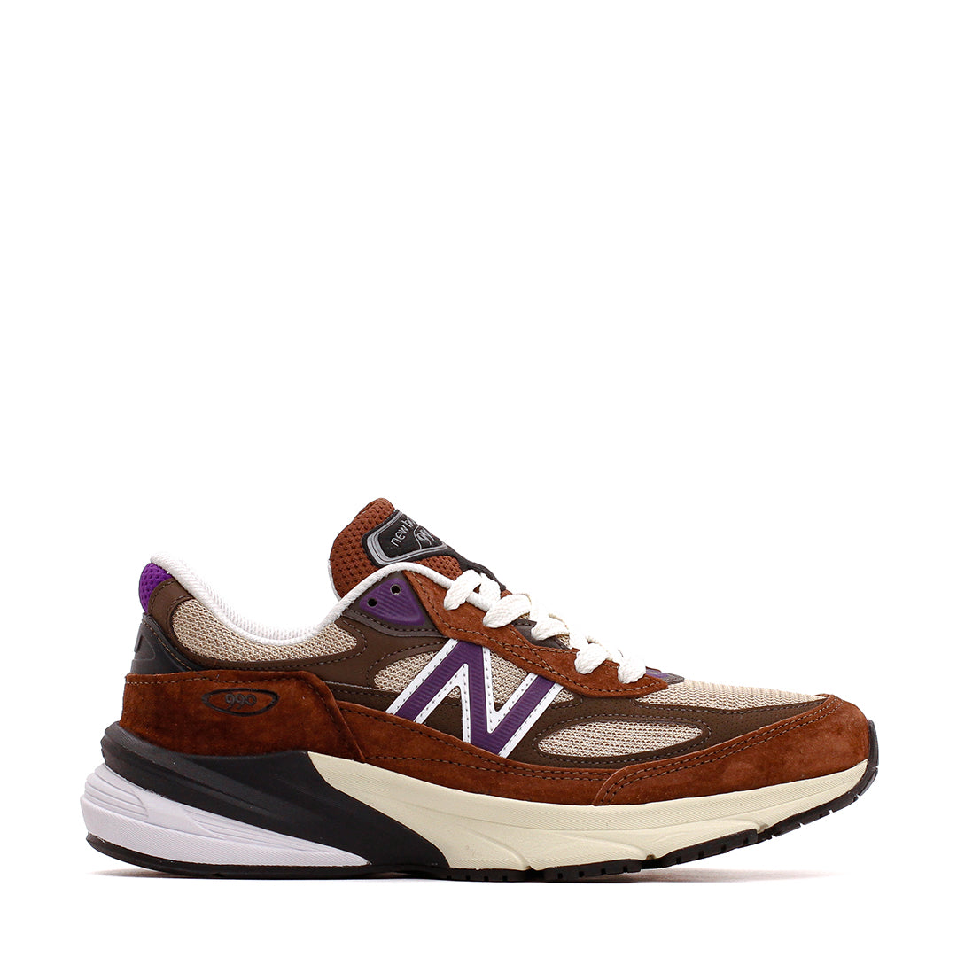 New Balance Unisex 990v6 Rich Oak Cosmic Grape U990OP6 - FOOTWEAR - Canada Main image