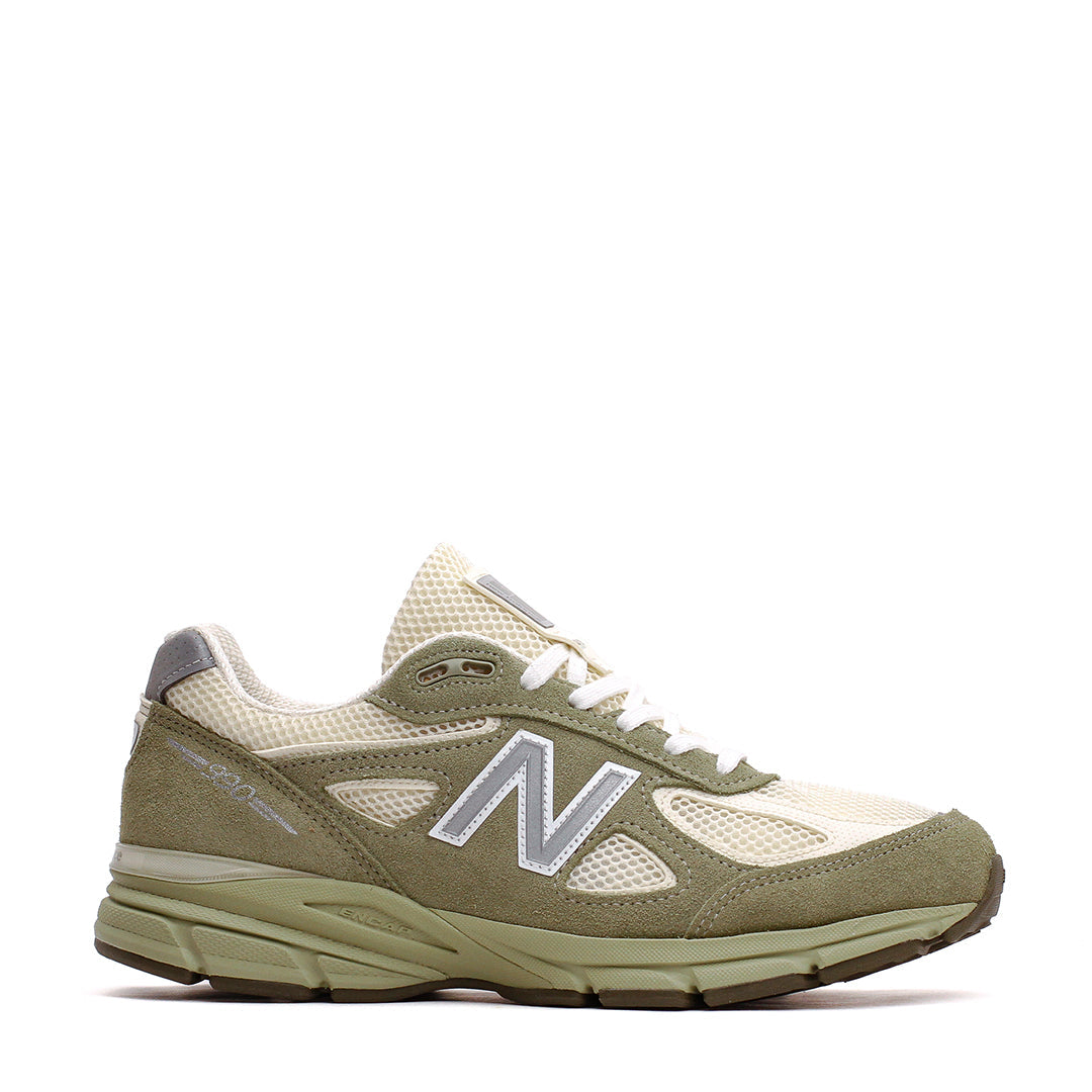 New Balance Unisex Made in USA 990v4 Olive Leaf U9901MX - FOOTWEAR - Canada Main image