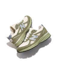 New Balance Unisex Made in USA 990v4 Olive Leaf U9901MX - FOOTWEAR - Canada