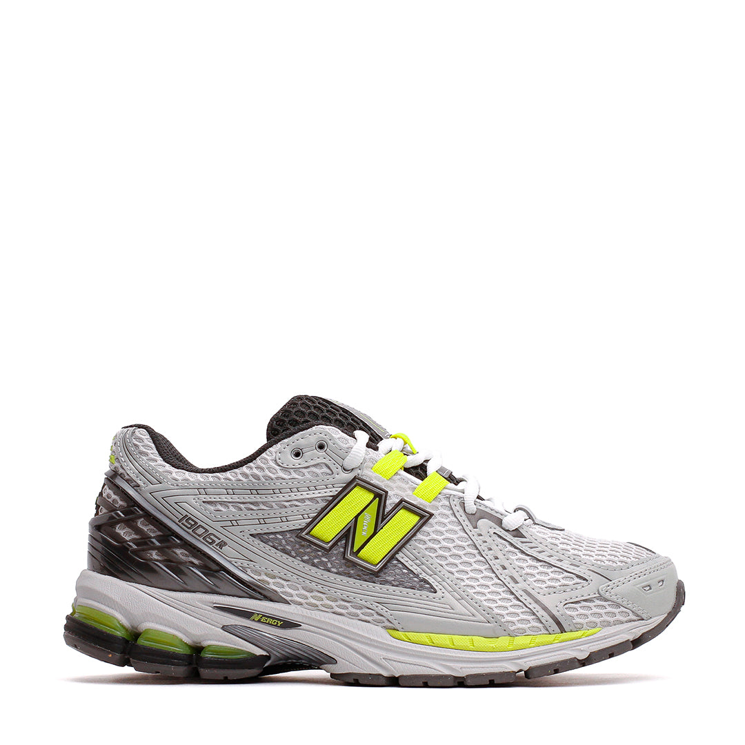 New Balance Unisex U1906RV1 Light Silver Metallic Alkaline Green U190652H - FOOTWEAR - Canada