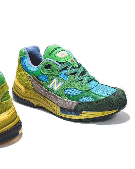 New Balance x Salehe Bembury Men New Balance 992 Green Sky Blue U992SB - FOOTWEAR - Canada