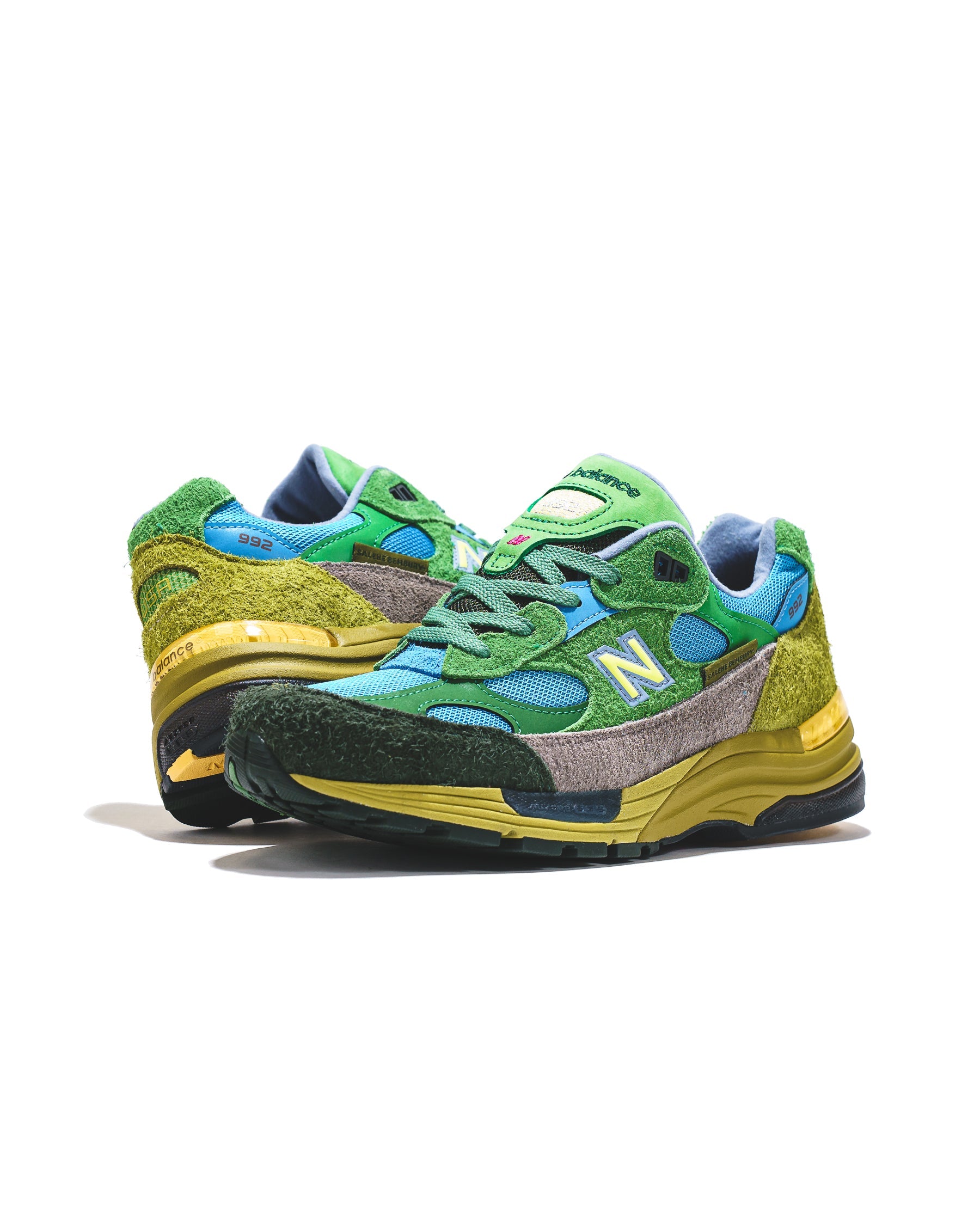 New Balance x Salehe Bembury Men New Balance 992 Green Sky Blue U992SB - FOOTWEAR - Canada