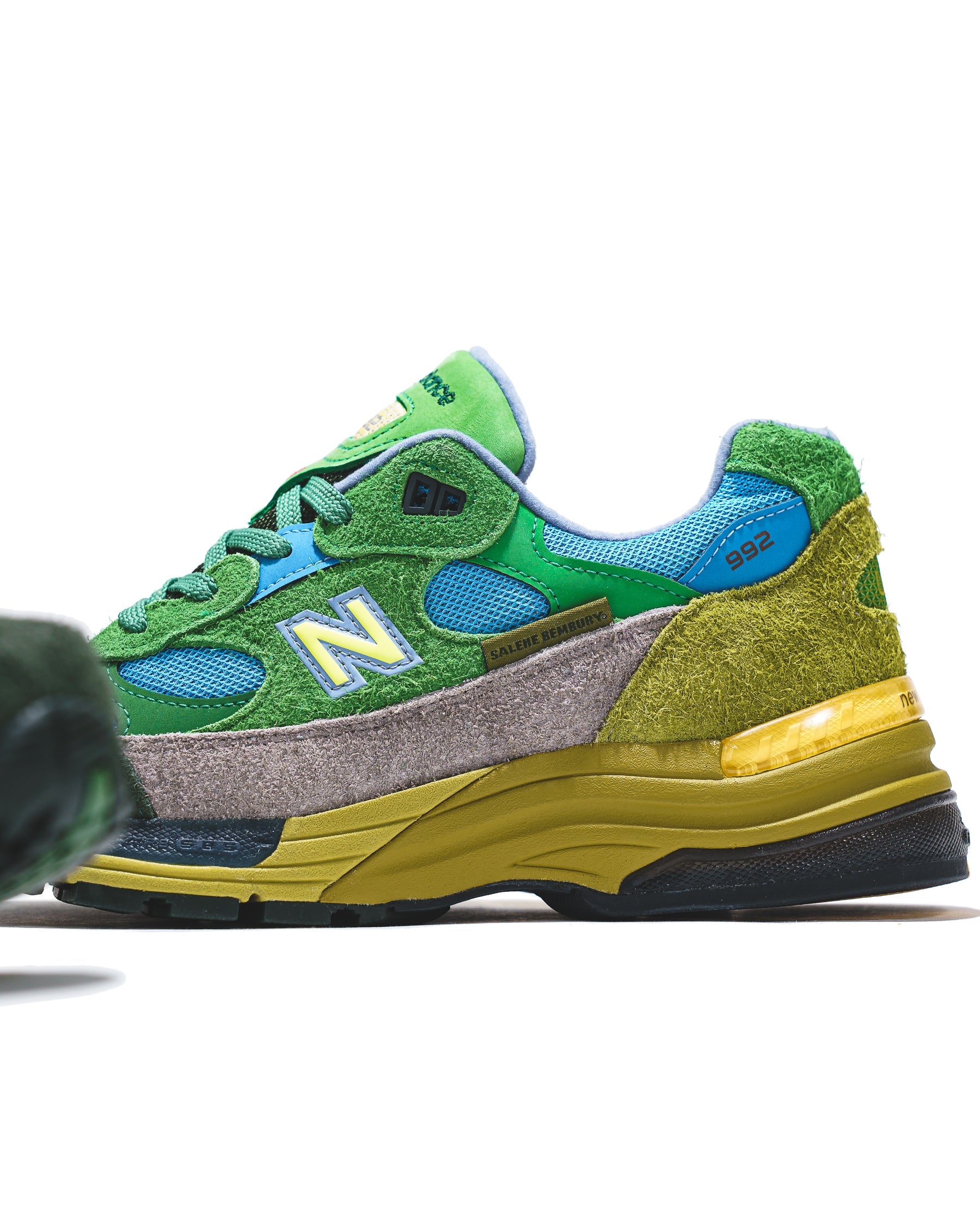 New Balance x Salehe Bembury Men New Balance 992 Green Sky Blue U992SB - FOOTWEAR - Canada