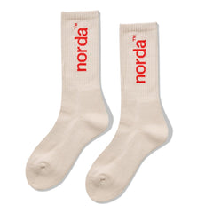 Norda Unisex Retro Sock Cream - SOCKS - Canada