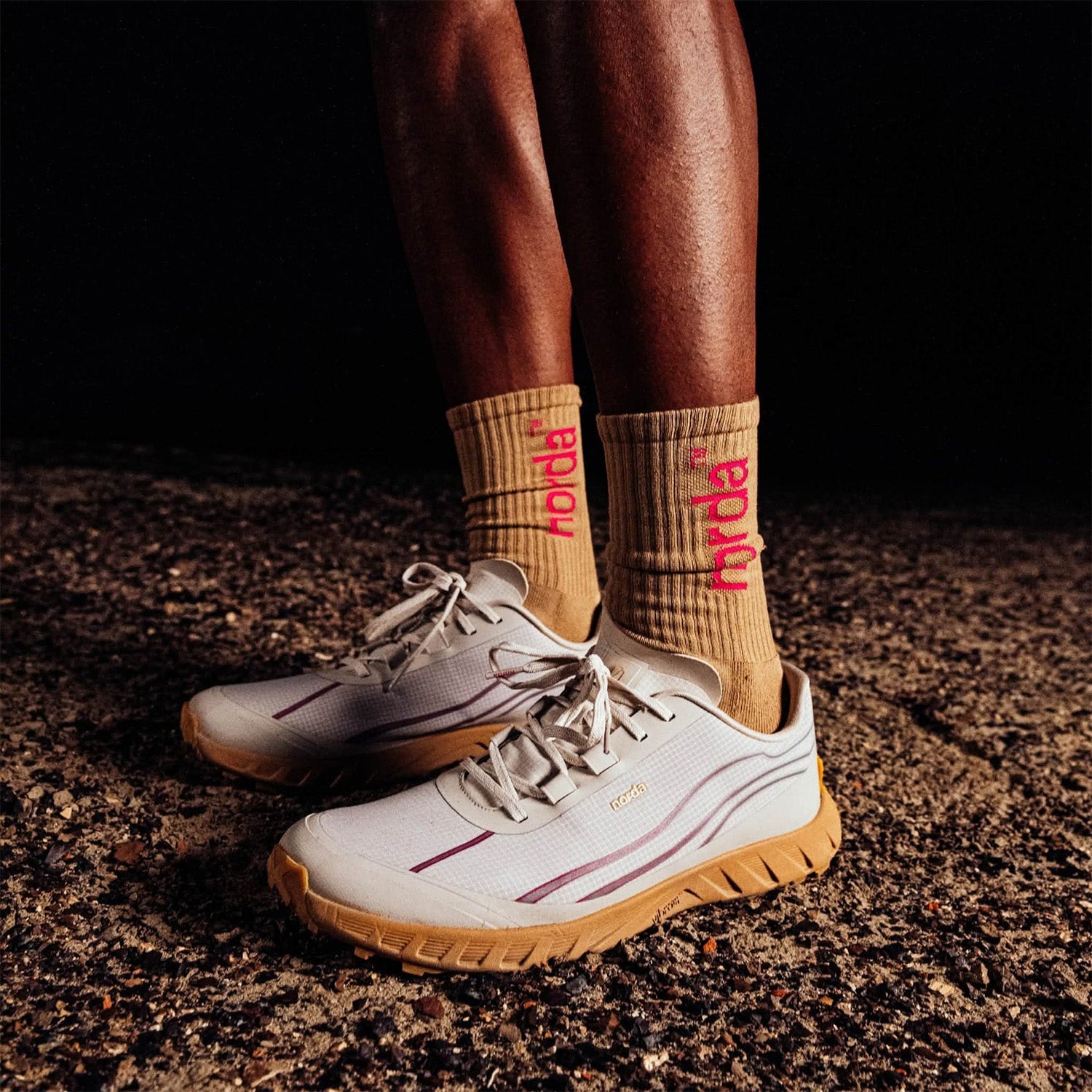 Norda Unisex Retro Sock Pink Fudge - SOCKS - Canada