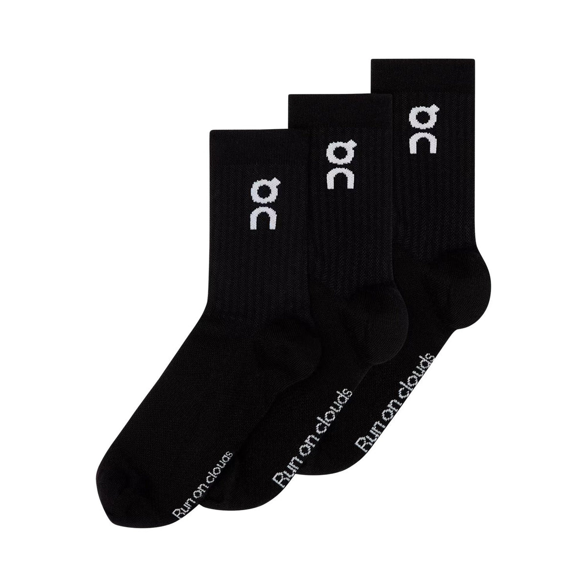 ON Logo Sock High 3P Black - SOCKS - Canada
