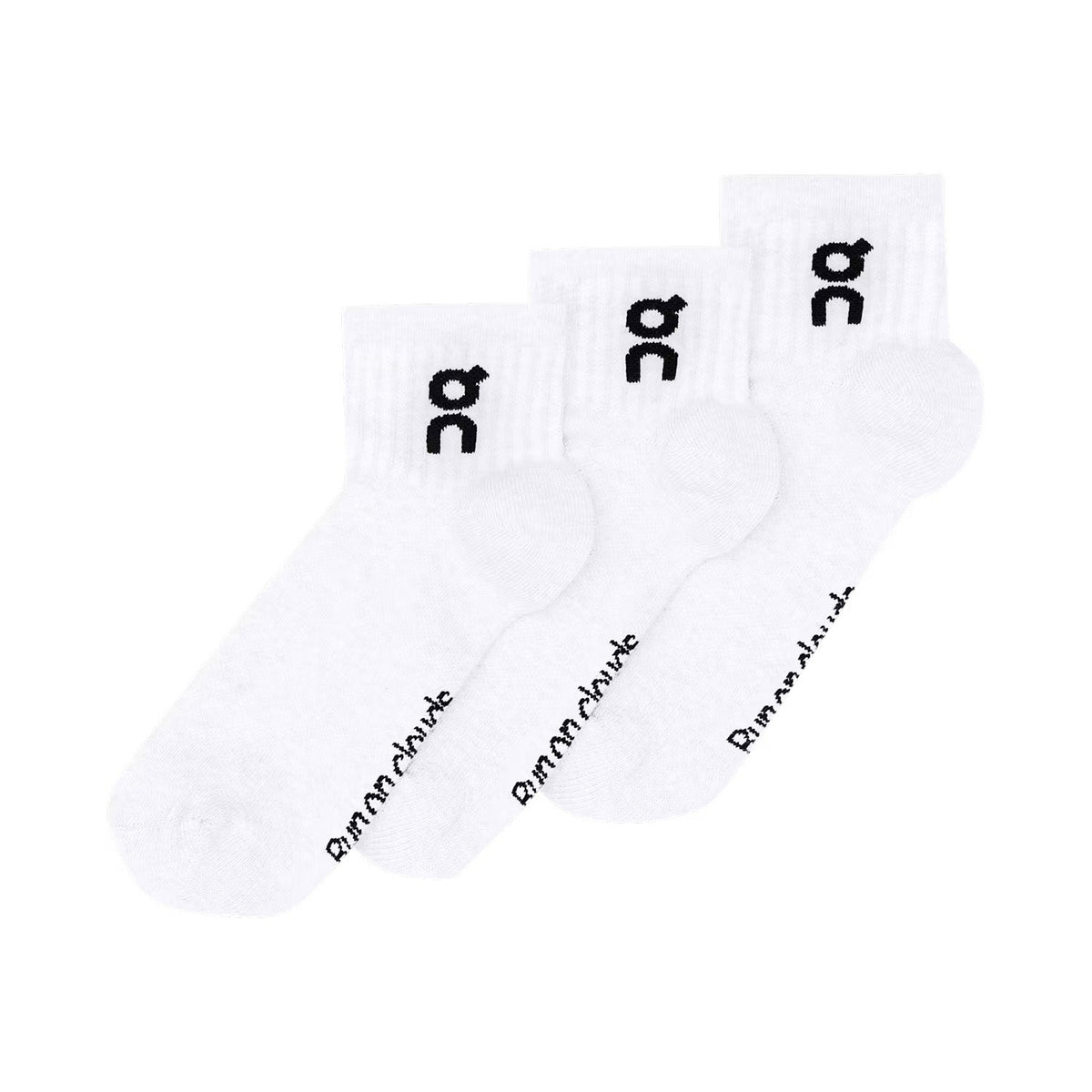 ON Logo Sock Mid 3P White - SOCKS - Canada Main image
