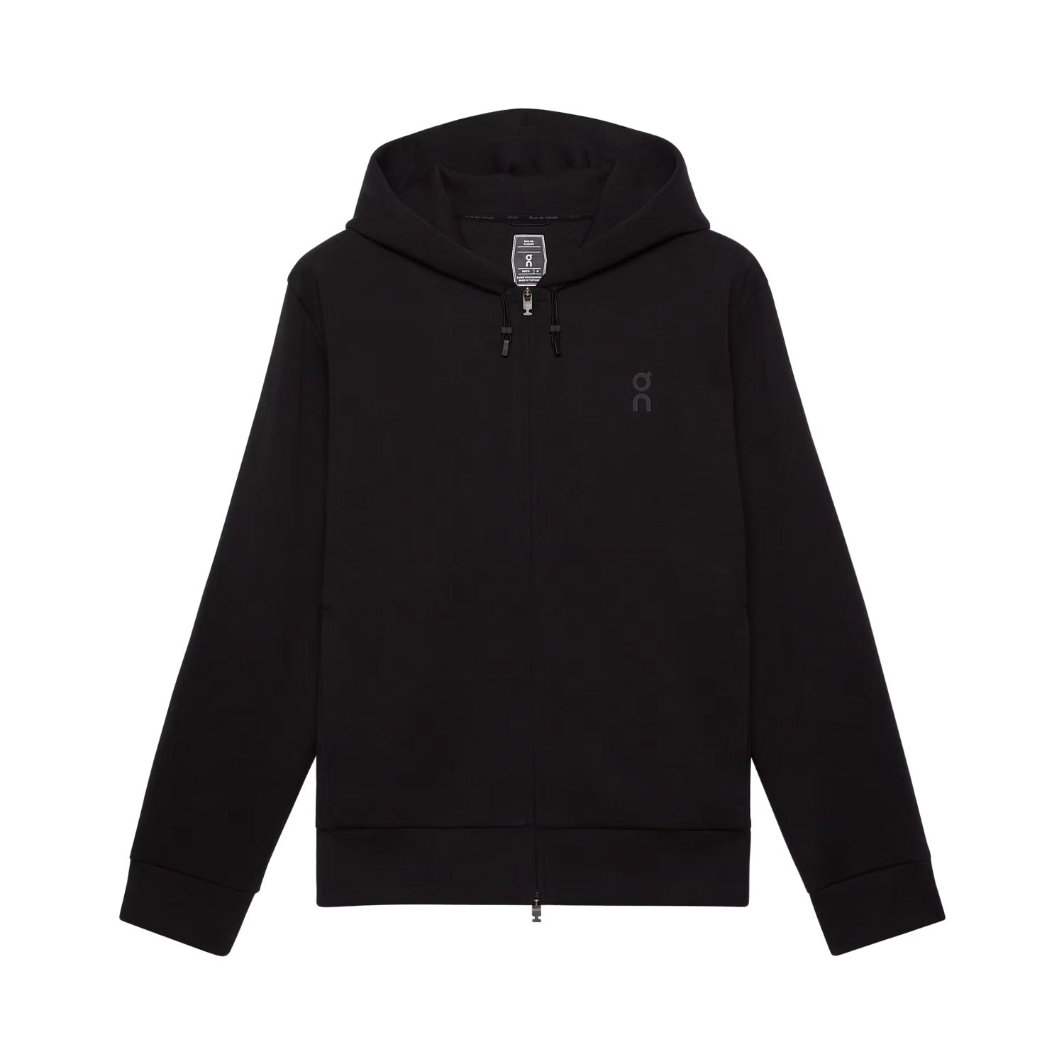 ON Men Focus Tech Zip Hoodie Black - SWEATERS - Canada