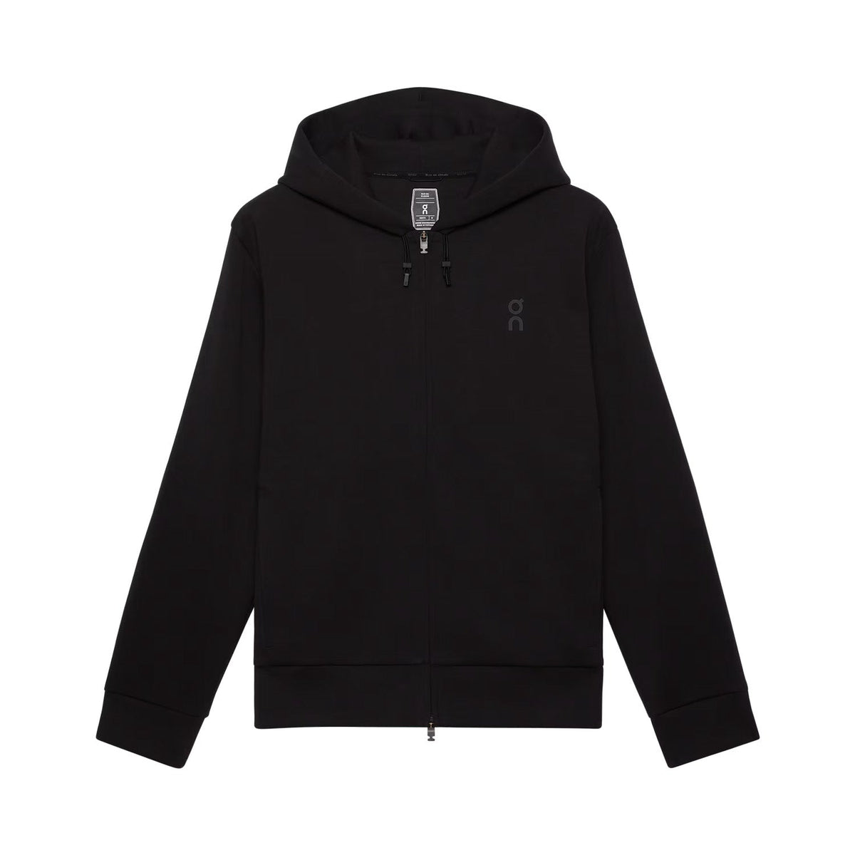 ON Men Focus Tech Zip Hoodie Black - SWEATERS - Canada