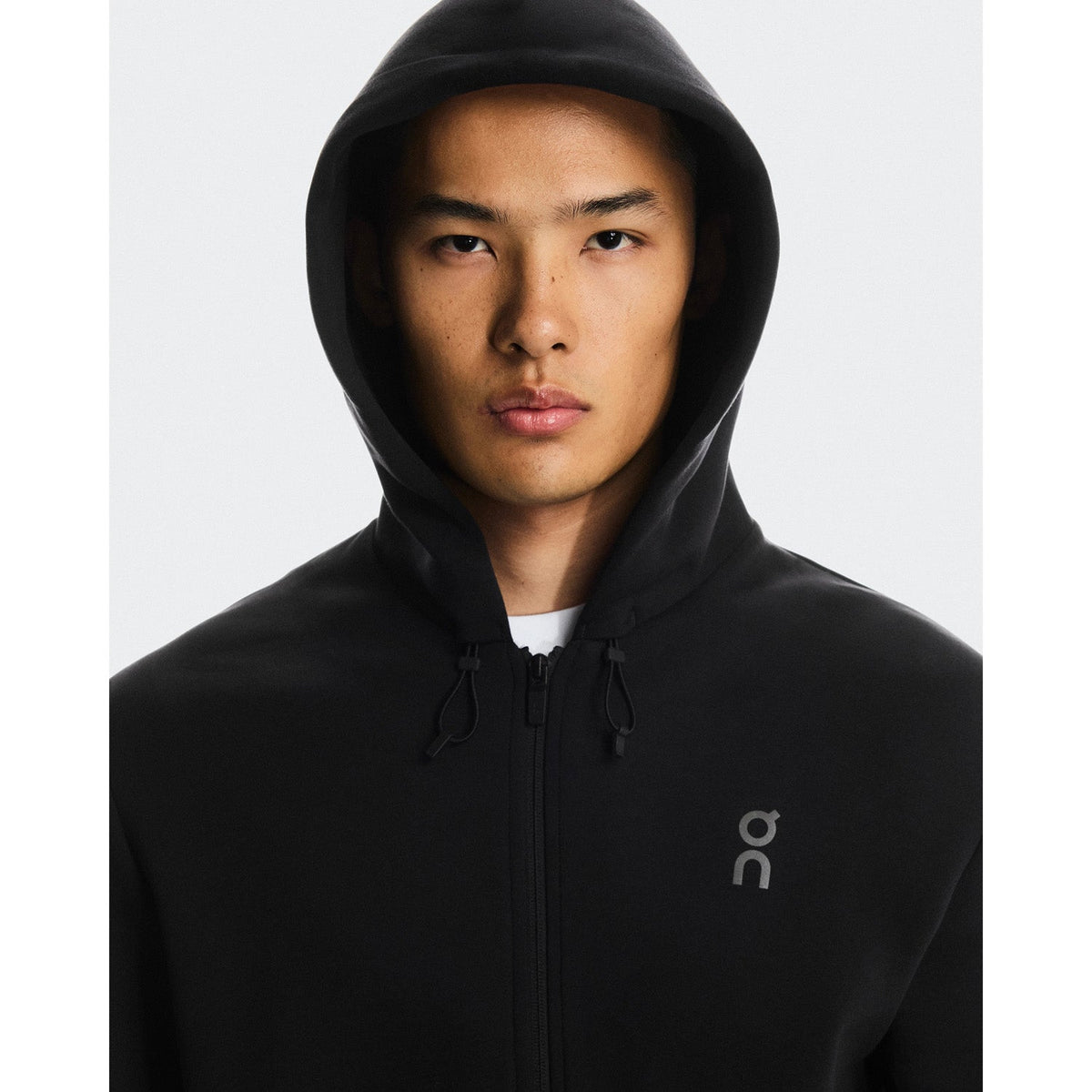 ON Men Focus Tech Zip Hoodie Black - SWEATERS - Canada