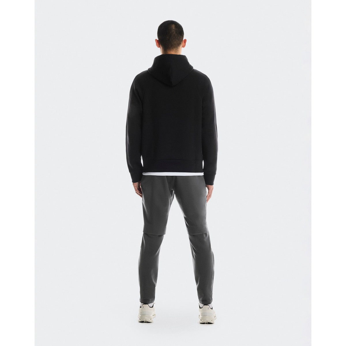 ON Men Focus Tech Zip Hoodie Black - SWEATERS - Canada