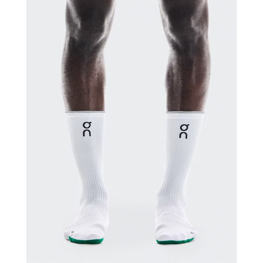 ON Unisex Elite Run Sock High White Ivory - ACCESSORIES - Canada