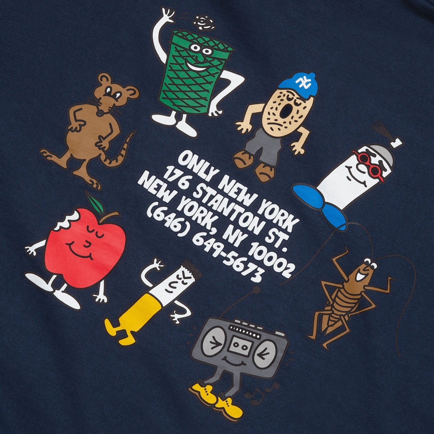 Only NY Homies of NYC Hoodie Navy - SWEATERS - Canada