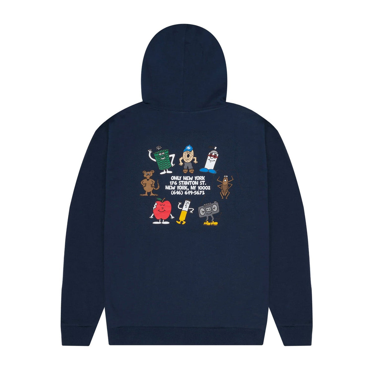 Only NY Homies of NYC Hoodie Navy - SWEATERS - Canada