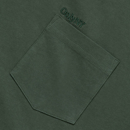 Only NY Lodge Logo Pocket T-Shirt Dark Olive - T-SHIRTS - Canada