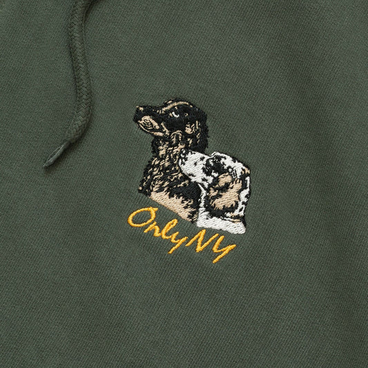 Only NY Retriever Zip Up Hoodie Dark Olive - SWEATERS - Canada
