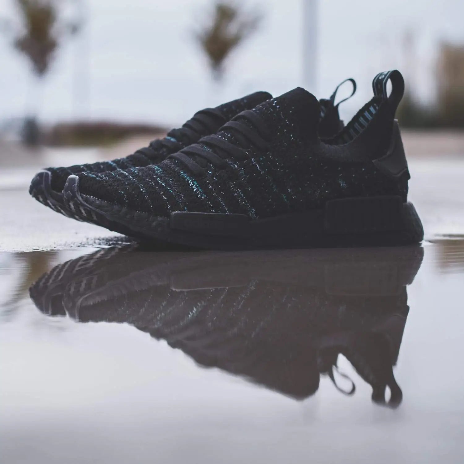 Parley for the Oceans x adidas Originals NMD STLT PK in Core Black - (AQ0943)