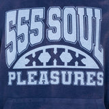 Pleasures Men 53X Inside Out Hoodie Navy - SWEATERS - Canada