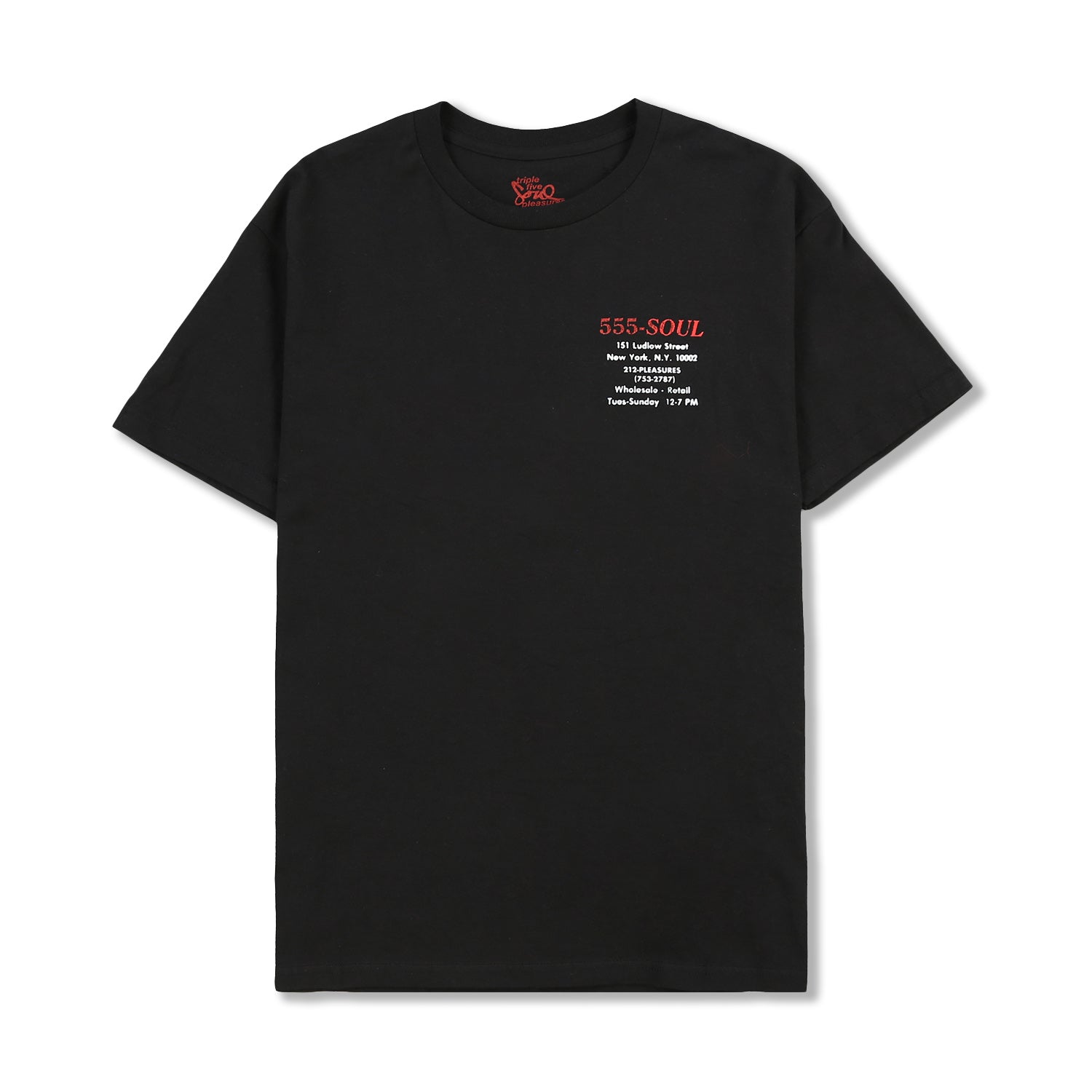 Pleasures Men Biz Card T-Shirt Black - T-SHIRTS - Canada