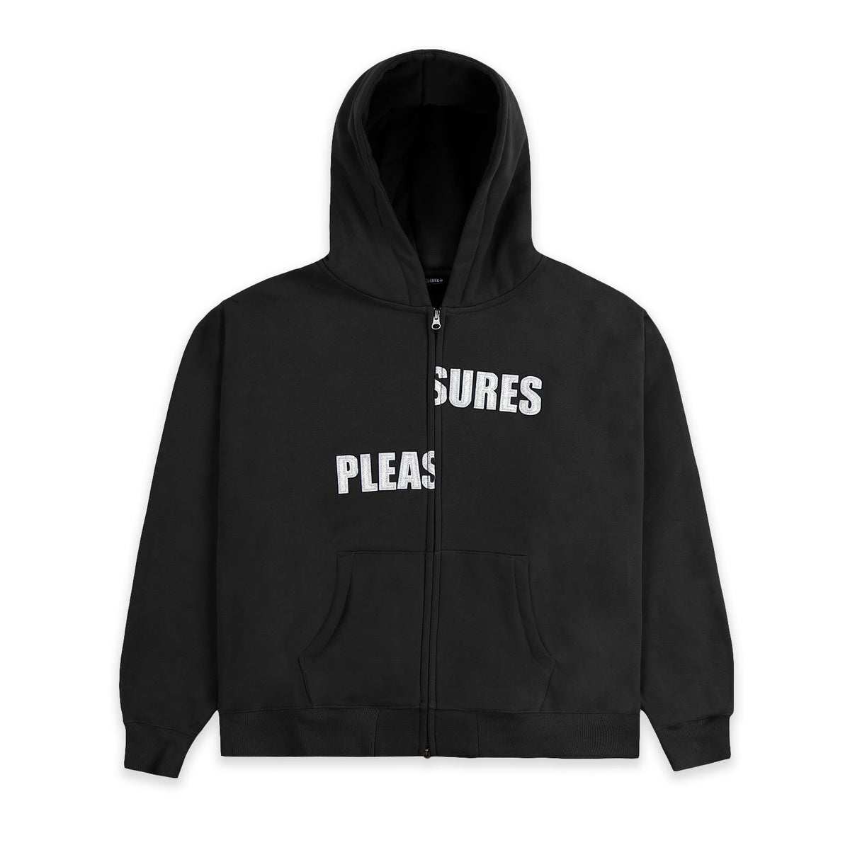 Pleasures Men Evolution Zip Up Hoodie Black Solestop