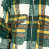 Pleasures Men Folklore Plaid Work Jacket Green - OUTERWEAR - Canada
