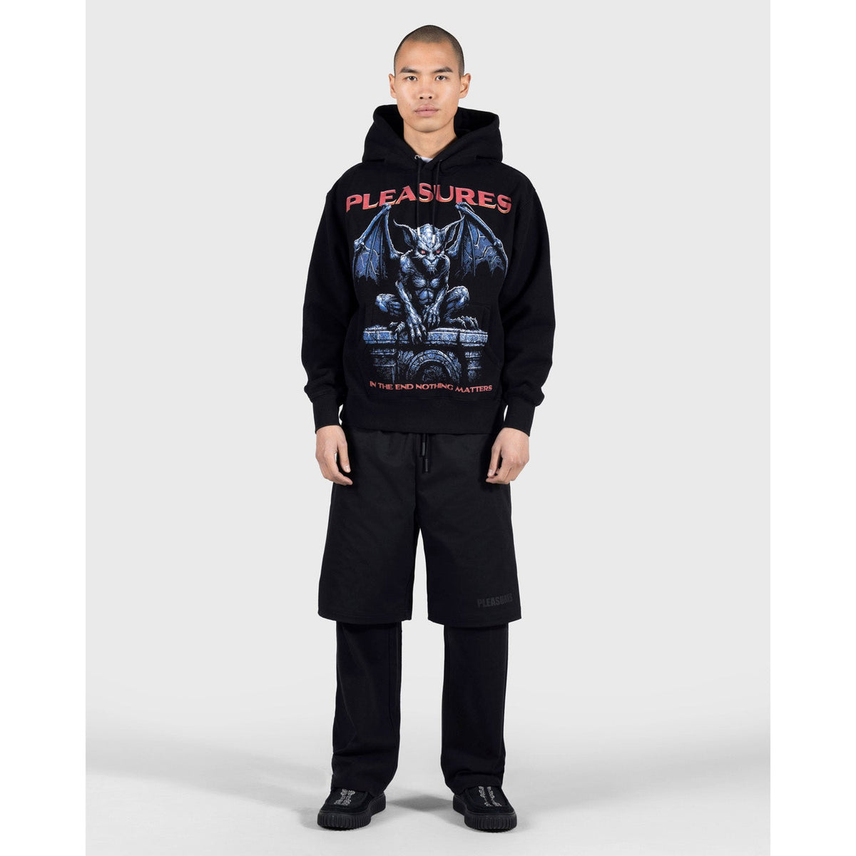 Pleasures Men Gargoyle Hoodie Black - SWEATERS - Canada