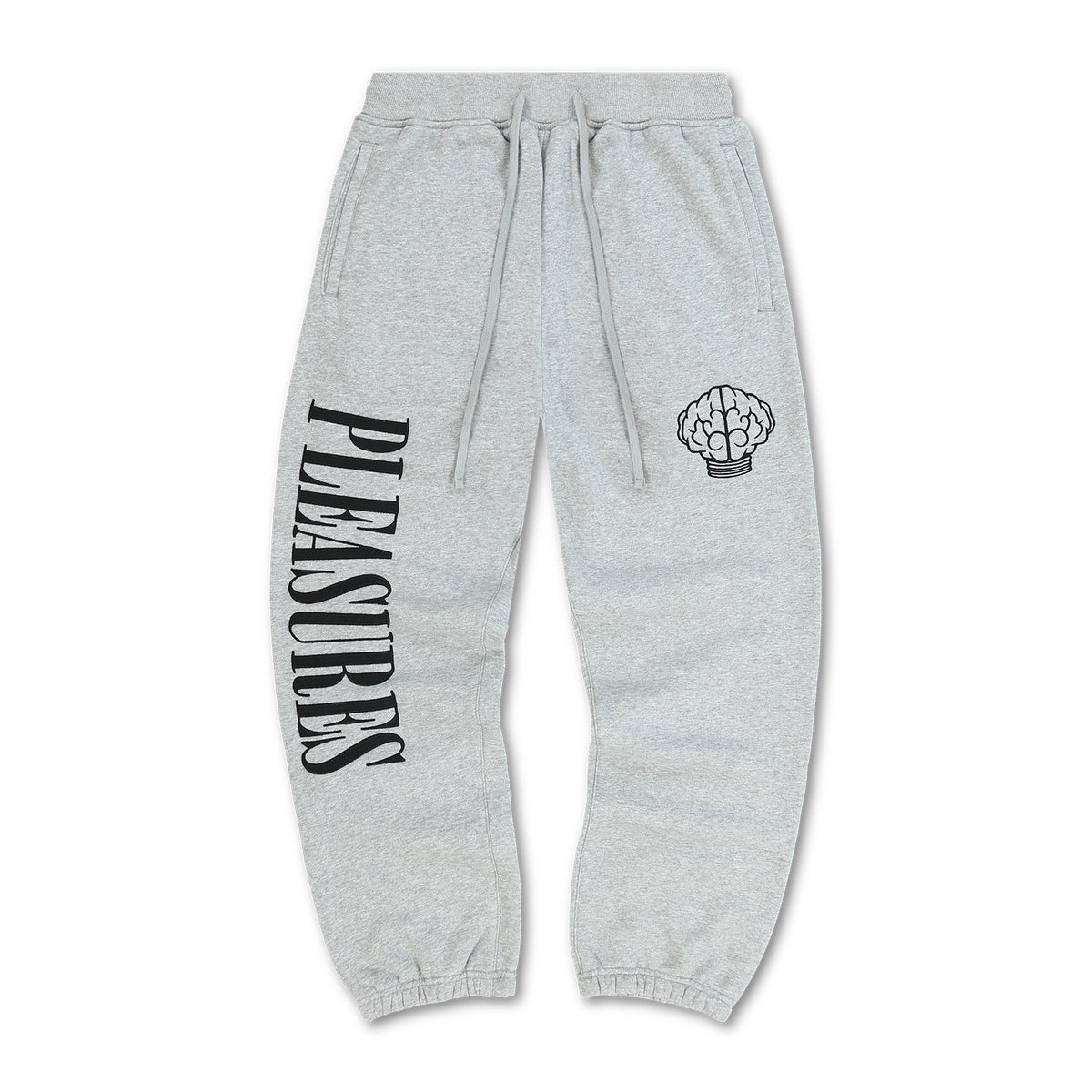 Pleasures Men Nerd Sweatpants Heather Grey - BOTTOMS - Canada Main image