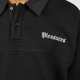 Pleasures Men Tweak Polo Sweatshirt Black - SWEATERS - Canada