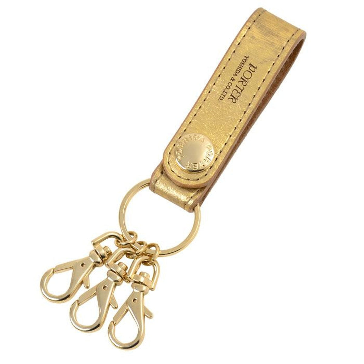 Porter Foil Key Holder Brown Gold - BAGS - Canada
